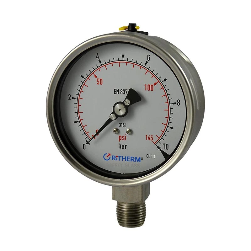 Laserkeevitatud roostevabast terasest rõhumõõtur